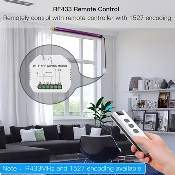 WiFi RF Smart Opony Modul Prepínača pre Elektrické rolety Motorových Tuya Bezdrôtové Diaľkové Ovládanie Práce s Alexa Domovská stránka Google