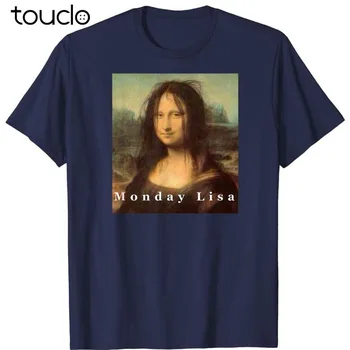 La Gioconda Mona Lisa Zábavné Pondelok Umenie T-Shirt