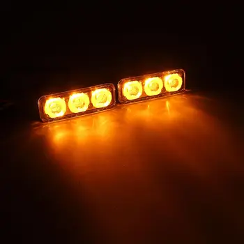 Yituancar 2x LED Blesk Blesk Varovanie DRL Denné so Systémom Ľahkého Auta Hmla Práce Lampa Zdroj Nepremokavé 48W 12 Režimov Dynamic Styling