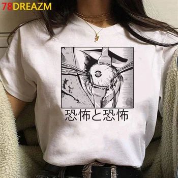 Japonské Anime T Shirt Plačlivá Dievča Grafické Tees Ženy Kawaii Letné Topy Cartoon T-shirt Y2k Estetické Harajuku Tričko Žena