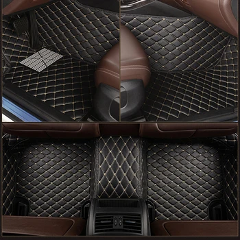Kožené Vlastné auto rohože pre bmw 5 Series 520i 525i 528i530E 530i 535d 535i 540i k550i xDrive 5er Turné koberec alfombra