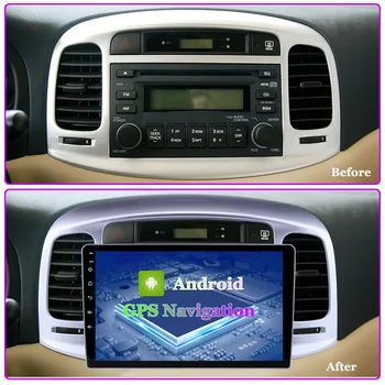2G RAM 9 palcový Android 9.1 auto multimediálny prehrávač pre Hyundai Akcent 2006 2007 2008-2011 Podporu Hudby AUX WIFI podpora DVR