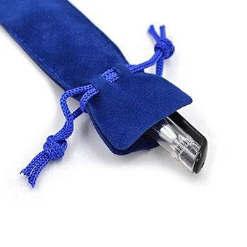 50 Ks Modré Zamatové Pero, Puzdro Puzdro Držiteľom Jednotného Pero Taška Prípade Ceruzka Taška
