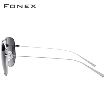 FONEX Titánové Okuliare Mužov Ultralight Letecké Slnečné Okuliare pre Ženy, Mužov Módne Aviador Zrkadlové Polarizované Slnečné okuliare, 3001