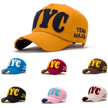 Fashon pánske baseballové čiapky hip-hop klobúk new YORKU list vyšívané čiapky jar leto slnko klobúk snapback klobúky nastaviteľné bavlna gorras