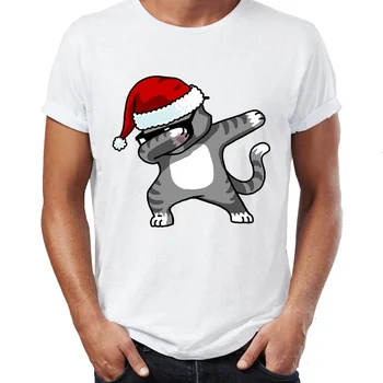 Pánske Tričko Dabbing Jednorožec Dab Panda Pug Mačka Santa Snehuliak Christmas Edition Úžasné Čaj