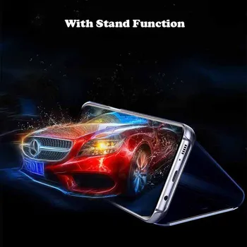 Pre Huawei Y9A Prípade 6.63 palcový Luxusné Zrkadlo Inteligentný Kože Flip Kryt Na Huawei Y9a Y9 Kryt Stojan Ochranný plášť Fundas
