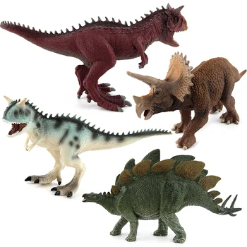 Jurský Dinosaurov Plastové Modely Zvierat, Akčné Figúrky, Hračky Carnotaurus Stegosaurus Triceratops Kolekcie Darček