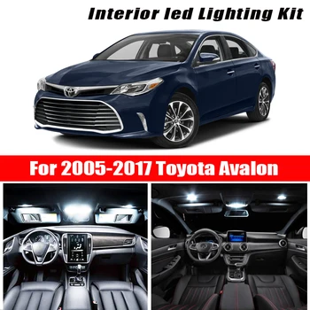 Pre 2005-2017 Toyota Avalon Biele auto príslušenstvo Canbus bez Chýb Interiérové LED Svetlo Svetla na Čítanie Súprava Mapu Dome Licencia Lampa