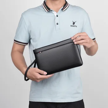 Pánske originálne kožené obálka taška 2020 nový dizajn deň spojka muž obchodné kabelka iPad messenger taška cestovná taška