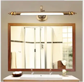 Kúpeľňa Zrkadlo, Lampa 48 CM/57CM/68 CM Nepremokavé Retro-Bronz Kabinetu, Zrkadlo na líčenie Svetlá Led Nástenné svietidlo Svietidlo LED Svetlo Nástenné Svietidlo