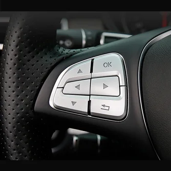 SRXTZM Auto Styling Volant Tlačidlo Zahŕňa Výbava Nálepky na Mercedes Benz GLC C Triedy W205 X253 CLA C177 GLA X156