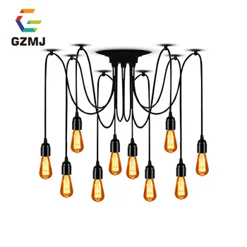 GZMJ Retro Loft Spider Prívesok Víla Svetlá Led Moderné Hanglamp Domov Svietidlá, Kuchyne Domov Svetlá Tienidlo