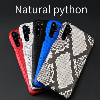 Skutočné Python kožené telefón puzdro Pre samsung poznámku 10 plus poznámka 20 A51 shockproof kryt pre Galaxy s20 fe Luxusné kožené capa