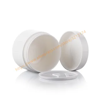 30 g/50 g/100 g/120 g lesklý biely Krém Jar Cometic Balenie PET Jar Plastový obal s biely Kryt