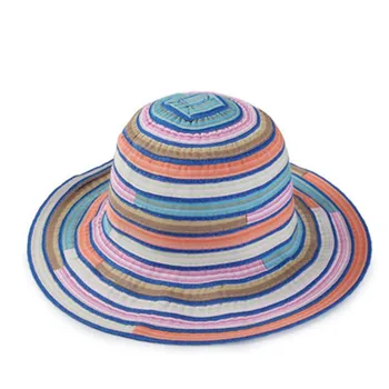 Vedierko hat Panama Prekladané slnko klobúk slnečník skladacia idylické holiday beach klobúk Zmiešané farby ležérne módy veľký okraj klobúk