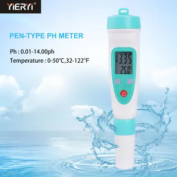Yieryi Prenosný Ph Meter Ph Tester 0-14 PH Pero Typ Precízny Nástroj S Ph Pufra Moc Ph-20/Ph-220/Ph-20w/Ph-220w