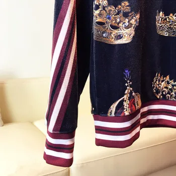 2019 nové módne príchodu koruny list tlače farby mikiny +nohavice sada pre mužov dizajnér značky oblečenia tepláková súprava