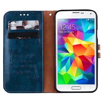 Pre Samsung S5 Neo Prípade Wallet PU Kožené, Silikónové Krytie Telefón puzdro Pre Samsung Galaxy S5 Neo G903 G903F Flip Ochranné puzdro