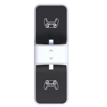 Dual USB Rýchle Nabíjanie Dock Pre PS5 Radič Nabíjačku Stanica Stánok s USB Výstup pre PlayStation 5 DualSense Príslušenstvo