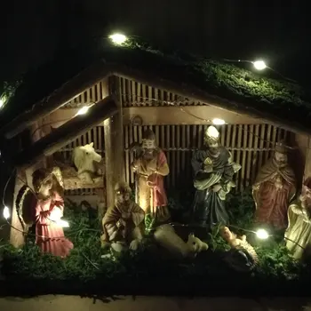 Socha Betlehemom Nastaviť Dieťa Ježiš Jasliach Vianočné Jasličky Figúrky Miniatúry Ozdoba Cirkvi Vianočný Darček Domáce Dekorácie