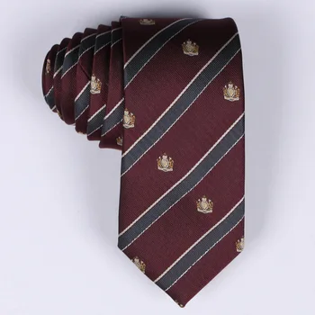 2019 Nové Ležérne Módne nádherné High-end atmosféru Podnikania hodvábneho materiálu koruny vzor prekladané kravatu Mužov kravatu