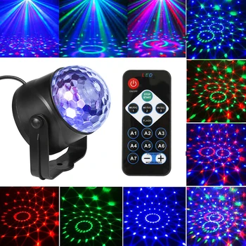 1Pcs Disco Žiarovky Lampy LED Fáze Účinok Ľahké Otáčanie Plné Farby DJ Tanečné Party Miestnosti, Diskotéka Žiarovky Lampy Fáze Osvetlenie Svetlá HOT!!!