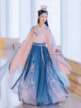 Veľké Veľkosti 6XL Ženy Hanfu Starovekej Čínskej Tradícii, Svadobné Šaty Fantasia Ženy Karneval Kostým Oblečenie Pre Lady Plus Veľkosť 5XL