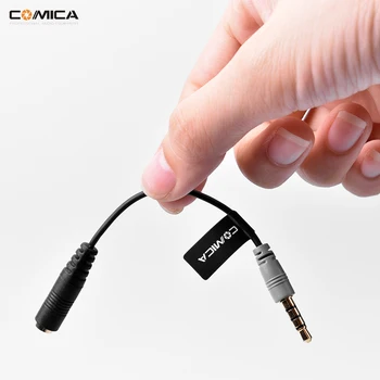CoMica Žena 3,5 mm Audio Kábel Converter, Mikrofón, Kábel, Adaptér pre Iphone/Ipad/Samsung/Smartphone Huawei TRS-TRRS Adaptér