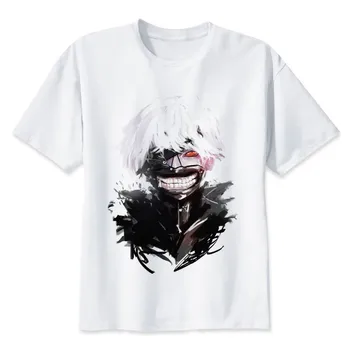 2018 Nové Japonské Tokio Vlkolak T Tričko Vytlačené Anime Tokio Vlkolak Tričko Oblečenie Ken Kaneki Short-sleeve T-shirt Mužov Deti Tshirt