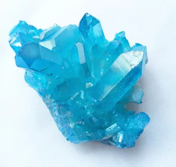 85grams vrstvou Titánu quartz klastra prírodné quartz crystal blue angel aura klastra vzoriek uzdravenie