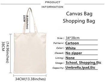Jujutsu Kaisen nákupné tašky kabelky bolsas de tela bavlna bolso shopper taška skladacia bolsas ecologicas sacola sac tissu
