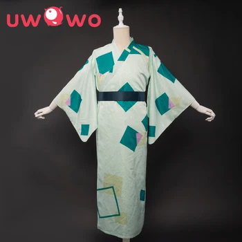 Uwowo Anime Démon Vrah Tanjirou Kamado Cosplay Kostým Letná Verzia Kimono Oblečenie pre Ženy, Pyžamá Halloween