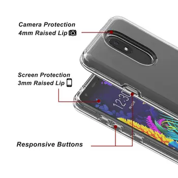 Ultra Tenké puzdro Pre LG Uniknúť Plus Shockproof Kryt Telefónu LG Aristo 4 X320 K30 2019 Luxusný Mäkký Silikónový + Pevný Zadný Kryt PC