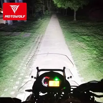 Motowolf Motocykel Nepremokavé Signálneho Svetla Super Jasné LED Hmlové Spot Lampy Svetlometu pre Yamaha, Honda, Kawasaki KTM Suzuki BMW