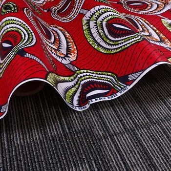 Liči Život 1Yard Ankara Afriky Bavlnená Tkanina Reálne Vosk List Vytlačený Textílie Na spoločenské Šaty Diy Šitie Príslušenstvo