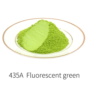 #435A Pearl Powder Pigment Akrylová Farba v Remeslo Umenie Automobilový Farby Mydlo Očné tiene 50g Žiarivkové svetlo Zelená Sľudový Prach Pigment