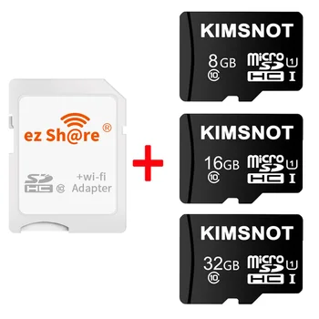 Ezshare Bezdrôtový WiFi SD Adaptér Pamäťovej Karty 32 GB, 16 GB 8 GB Micro SD Karty MicroSD TF Karty SD