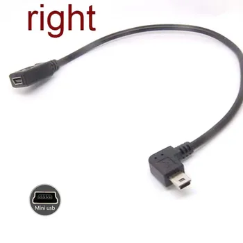 10pcs premium Mini USB Muž pravom Uhle k Mini USB Žena adaptér, meniče