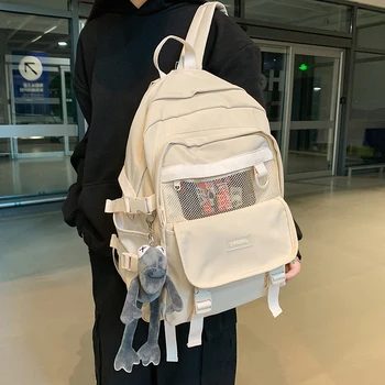 HOCODO Trend Módy Batoh Ženy Aktovka Unisex Anti-Theft Batoh vodeodolného Nylonu Notebook Backbag Multi-Vrecko na Školské tašky