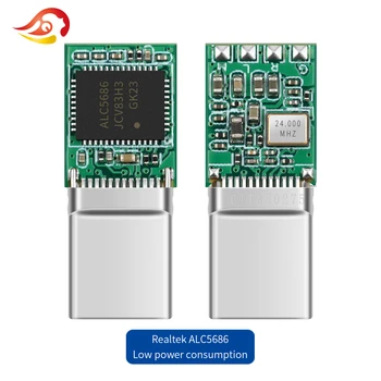 QYFANG 32BIT 384KHz Typu C Konektor monokryštálov Upozorňuje ALC5686 Chip Module Mobilný Telefón Rýchle Nabíjanie Konektor DIY Adaptér