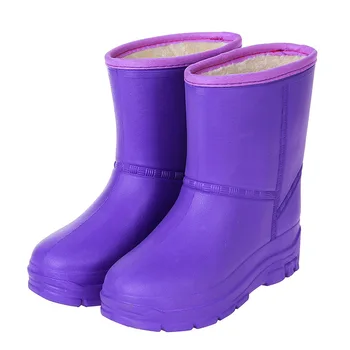 Plus velvet ochrany dážď topánky zimné nepremokavé pribrala bavlna topánky dámske svetlo bezpečnosti práce dážď topánky