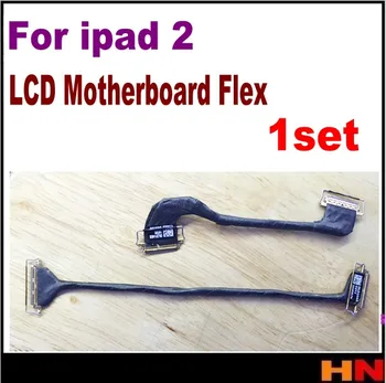 1 sada =2 ks vysoká Kvalita LCD Flex Kábel Pre iPad 2, Náhradný Dielec LCD doske flex kábel