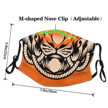 Tiger Mask Non-Jednorazové Unisex Dospelých Japonsko Zvierat Série Úst, Tváre, Maska, Ochranný Kryt Respirátor Úst-Utlmiť