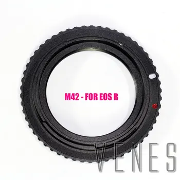 Venes oblek pre M42-EOS R Ultra-slim Lens Mount Adaptér Krúžok pre M42 Objektív Canon EOS R Fotoaparát