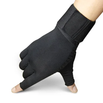 Športové fitness pol prsta rukavice zápästie upevnenia nonslip wearresistant fitness činka cvičenie rukavice pre mužov a ženy