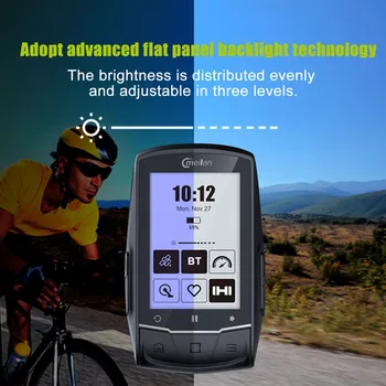 Meilan M1 Bezdrôtový Bike Počítača GPS Navigácie BLE4.0 Rýchlomer Cyklistické Počítač, Snímač Srdcového Tepu Požičovňa Počítadlo Kilometrov
