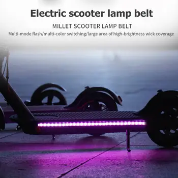 Nové M365 Pro Elektrický Skúter Nepremokavé, Ľahké Pásy Šasi, Farebné Nočné Bezpečné Cyklistické Bar Lampa Skateboard Dekoratívne Osvetlenie