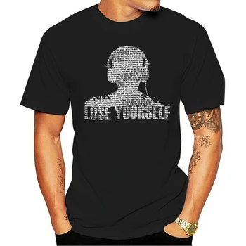 Voľný čas O-neck T-shirt Eminem Stratiť sám Seba Bežné Grafické Úžasné Krátke Rukávy Muž Nadrozmerné
