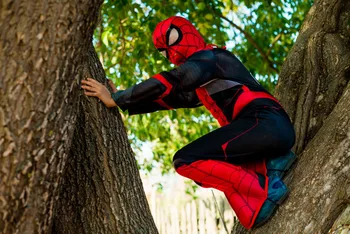 Disney, Marvel nový hrdina expedície Spiderman dieťa superhrdina tému cosplay party hra Halloween výkon kostým